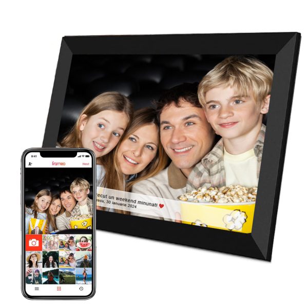 Rama foto digitala IMA Trend®, 10.1 inch, aplicatie Frameo, Android 6, RAM 1GB, Memorie interna 32GB, Touchscreen 800x1280 HD IPS, Slot USB, card SD, difuzor 2x2W, poze/video, negru