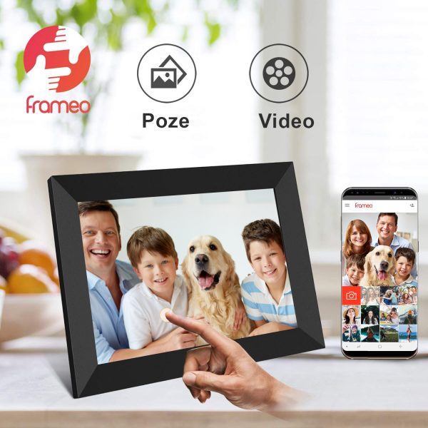 Rama foto digitala IMA Trend®, 10.1 inch, aplicatie Frameo, Android 6, RAM 1GB, Memorie interna 32GB, Touchscreen 800x1280 HD IPS, Slot USB, card SD, difuzor 2x2W, poze/video, negru - imagine 3